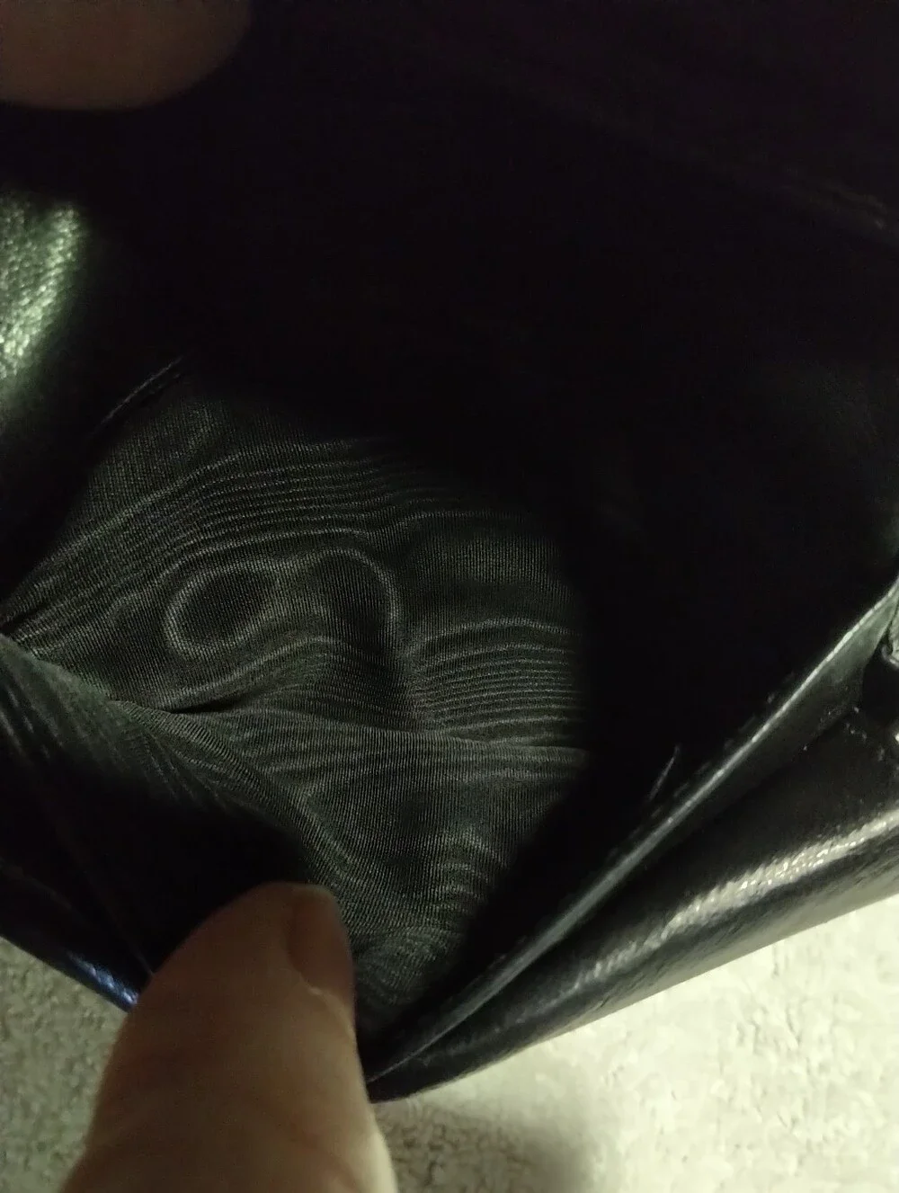 Authentic CHANEL Vintage Black Caviar Leather Wallet